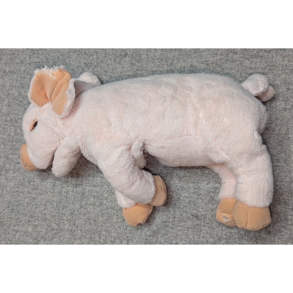 Baby Pig Pink Plush Stuffed Animal Toy and Realistic Hand Puppet EUC